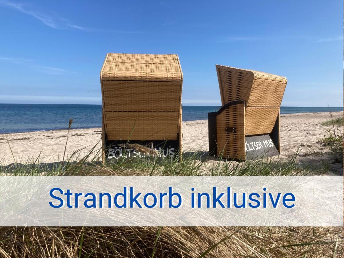 Boeltser Hus Ferienwohnungen Mit Strandkorb Und Kamin 10 Gehminuten Zum Kurtaxefreien Sandstrand Kraksdorf Luaran gambar